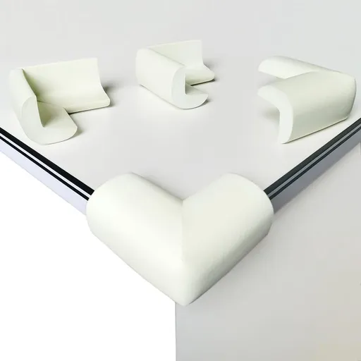 Pieces Corner Protectors for Tables - Furniture Corner Protectors - Soft Foam Corners - Child Safe - Corner Protectors with Straight Corners and Anti-Impact - Self-Adhesive Soft Rubber - For Tables and All Sharp Furniture - Non-Toxic and Safe - Wi