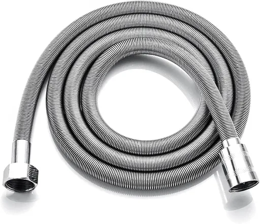2m Stainless Steel Universal Shower Hose, Flexible Bathroom Replacement Hose