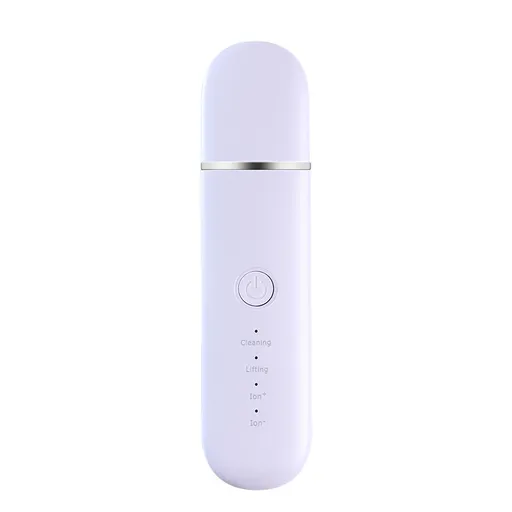 Purple Professional Ultrasonic Skin Scrubber - 4-in-1 Facial Spatula for Deep Cleaning, Blackhead Removal, and EMS Lifting