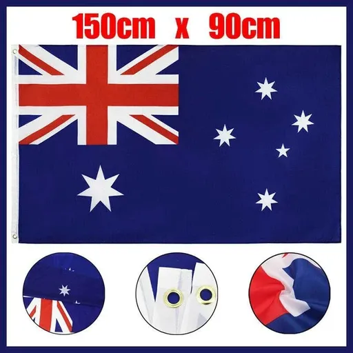 Large Australian Aussie Flag Australia Day Oz Heavy Duty Outdoor 90Cm X 150Cm