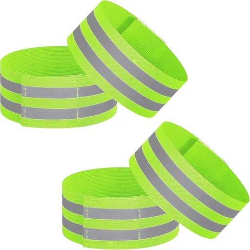 Trouser Clips - 2 Pairs - Reflective Cycling Shorts Clip - Universal Cycling Shorts Clip - Reflective trouser clips - Cycling shorts clip - high visibility reflective tapes - for cycling, running, arm, wrist, ankle and leg straps and bicycle cuff cli