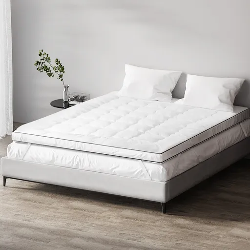 Giselle Bedding Pillowtop Mattress Topper 5cm Thick Mattress Pad for Back Pain Relief & Old Beds Machine Washable 500GSM Breathable Protector Single