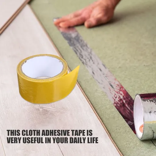 Heavy Duty Yellow Carpet Tape for Hardwood Floors with Extra Strong Adhesive and Hold