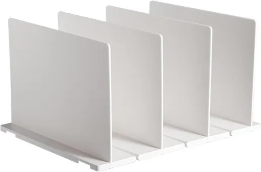 Shelf Divider for Closet, White Purse Organizer Adjustable Storage Handbag Organizers Closets Bookshelf Separator Dividers