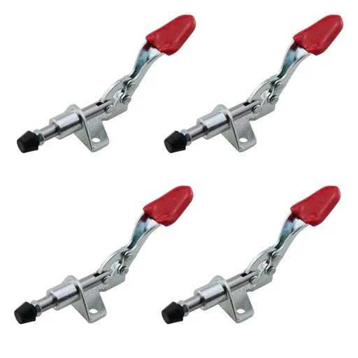 4PCS Pull Latch Adjustable Toggle Clamp Stroke Clamp Push Pull Toggle Clamp Quick Release Hand Tool Holding Capacity