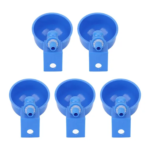 5Pcs Automatic Chicken Water Cups PP Plastic Poultry Waterer Kit for Pigeons G1/8 Male Thread