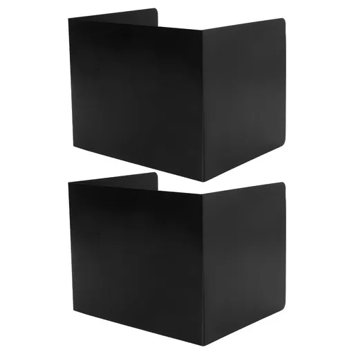 2Pcs Under Desk Privacy Panels in Black for Office and Study Use