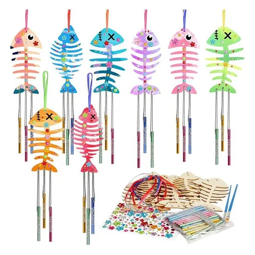 12Pack Wind Chime Kit for Wooden Arts and Crafts for