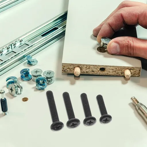 Black Metal TV Mounting Screws Set for Wall Stand Hardware Replacement Kit and