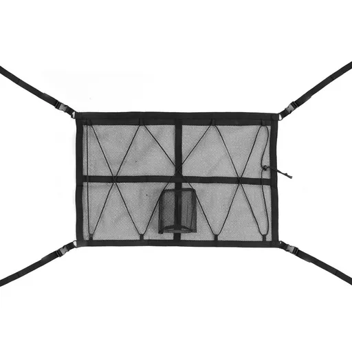 Truck Car Roof Ceiling Cargo Net Pocket Interior Double Layer with Buckle Organization Compatible for SUV Campers