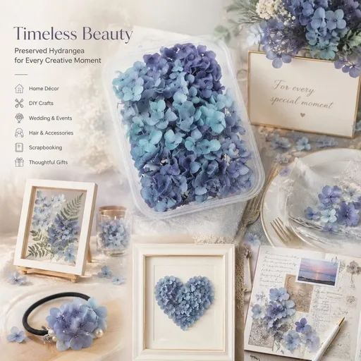 Gradient Preserved Hydrangea Floral DIY Accessory Blue Purple Shade 5g Pack