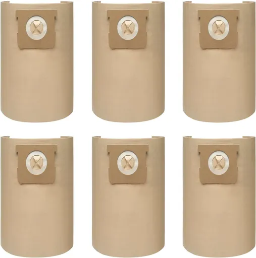 6 Pack DXVA19-4104 Dust Bags or DEWALT 5-6-8 Gallon Wet/Dry Vacuum, Compatible with DXV05P DXV06PL DXV08S