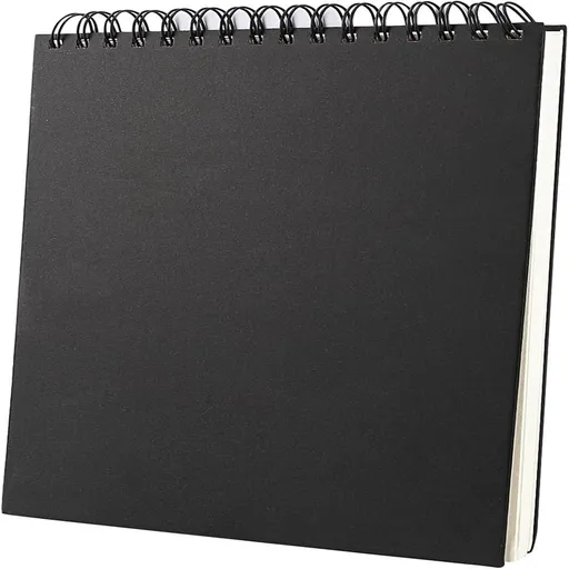 Hardcover Square Sketch Book, 160Gsm Sketchbook Thick Drawing Paper for Marker Watercolor Pencil Mixed Media, Premium Drawing Notebook, Art Journal, 60 Sheets/120 Pages Eactix