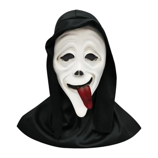 Scream Ghost Face Mask - Halloween Cosplay Latex Hood Mask for Horror Parties, Masquerades and Haunted Houses (Style 11)
