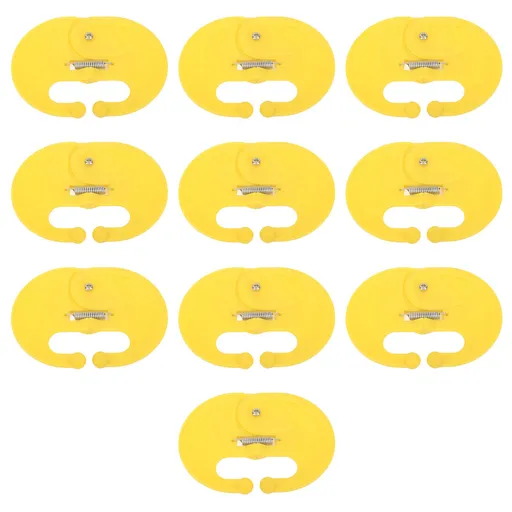 10 Pcs Calf Weaner Spring Lock High Tensile Strength Lengthened Widened PP Calf Nose Thorn Milk Sucking Preventer