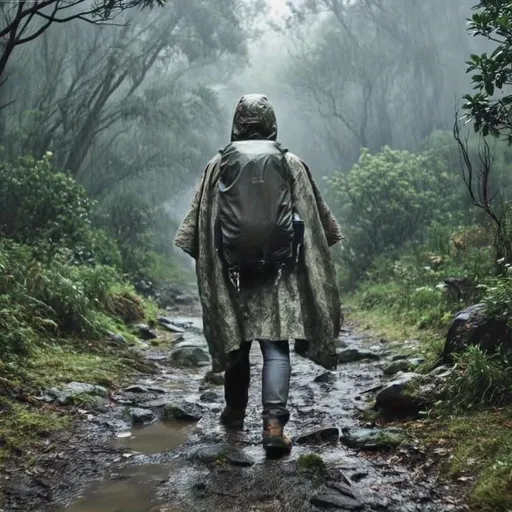 Camouflage rain poncho, waterproof poncho Australia, outdoor rain gear, camping poncho, hiking poncho, bushwalking poncho, hunting poncho, emergency poncho