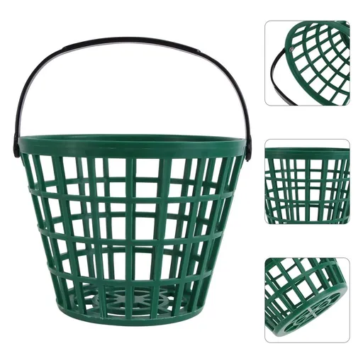 50- Golf Carrying Buckets with Stackable Design and Hoop for Driving Range Practice