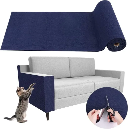 Cat Scratching Pad DIY Cat Accessory Cat Furniture Protection Cat Climbing - Blue - Size 15.8''x39.3''