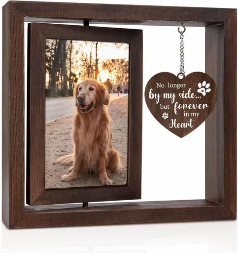 Animal Memorial Frame Rotatable for Photo, 10 x 15 cm