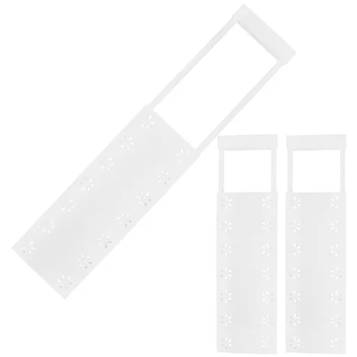 Adjustable Tension Shelf 3-Pack White ABS PP for Closet and Cabinet Storage Organizer