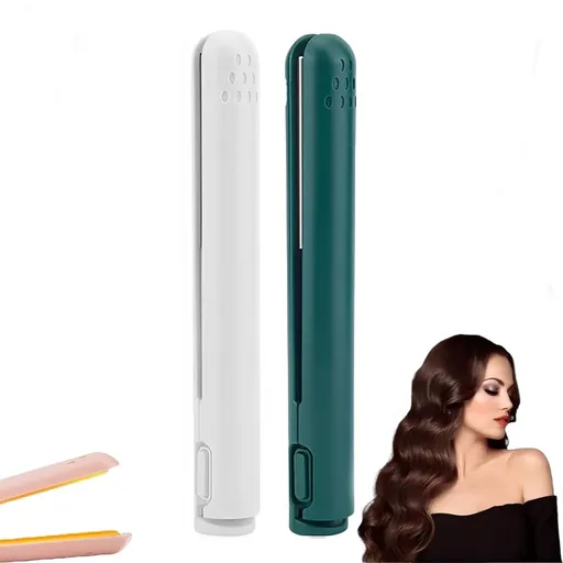 Curling Iron, Mini 2-in-3 CurlingIron for Hair, Portable USB for Travel Home