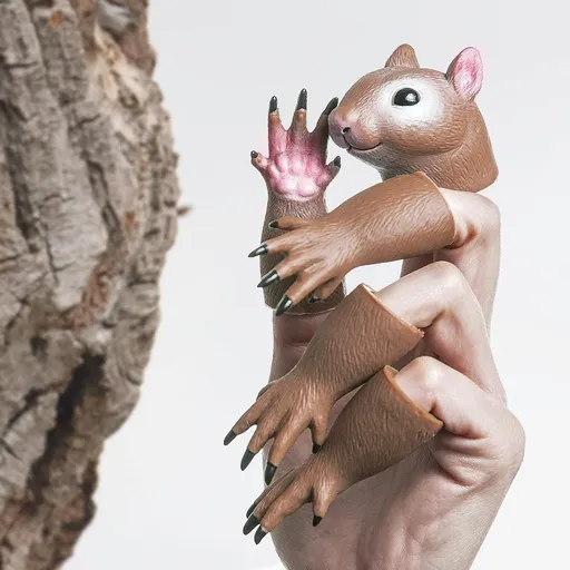 Squirrel Finger Puppet Set, Animals Puppet Show Theater Props, Novelty Toys Weird Stuff Gifts Not easily deformed