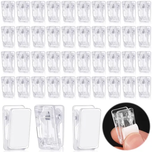 40 Pcs Self Adhesive Clips,Wall Clips for Hanging,Sticky Clips Tapestry Clips Photo Picture Poster Clips