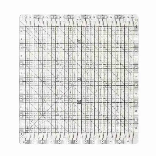 Sewing Supplies Sewing Ruler Template DIY Craft 12 Inch T-Shirts Ruler Patchwork 5-in-1 Quilt Cutting Ruler