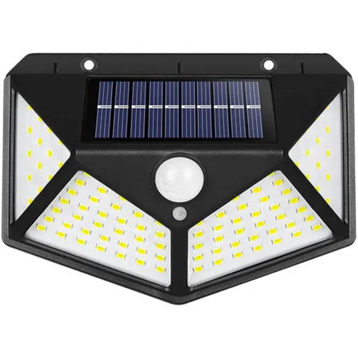 1 Pack Outdoor Solar Light 100 LEDs Motion Sensor Waterproof 1200mAh for Garden