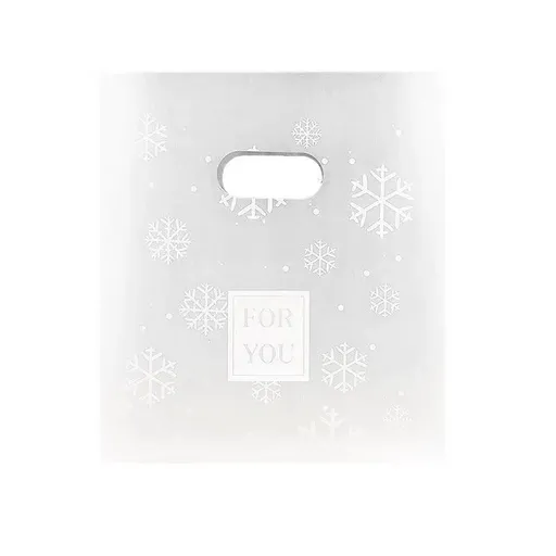 100Pcs Clear Daisy Cookie Bags with Handle - Party Candy Packaging