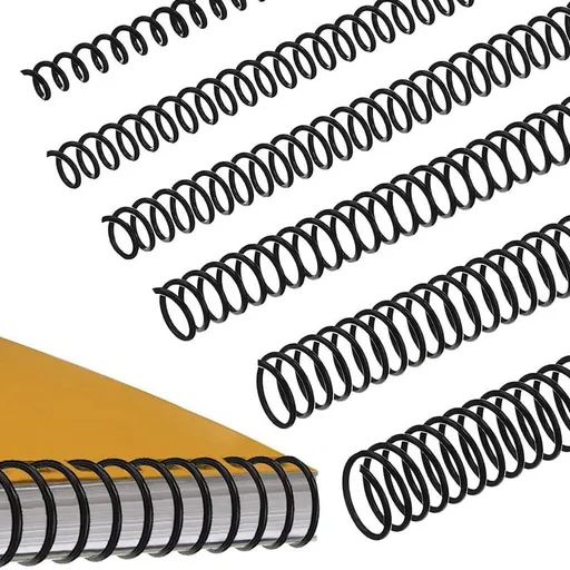 120 PCS Spiral Binding Coils Plastic Binder Spirals Rings Multi Size Wire Combs , 4:1 Pitch