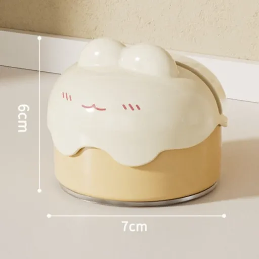Cute Suction Cup Knife Sharpener, Vacuum Suction Kitchen Knife Sharpening Tool with Tungsten Steel—Yellow