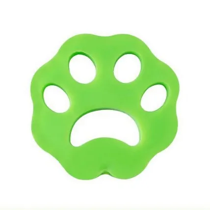 Floral green 10-Pack Reusable Silicone Cat Paw Lint Remover for Clothes and Laundry, Double-Sided Sticky Cleaner for Pet Hair and Dust – Ideal for Home Use
