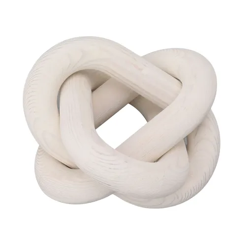 Decorative Wood Chain 3 Link Wood Chain Link Decorations for Home Living Room Coffee Shop White