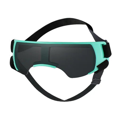 Pet Sunglasses for Small to Medium Dogs UV Protection Windproof Dog Goggles Adjustable Straps Eye Wear for Outdoor Walking Driving Beach Riding (Mint)