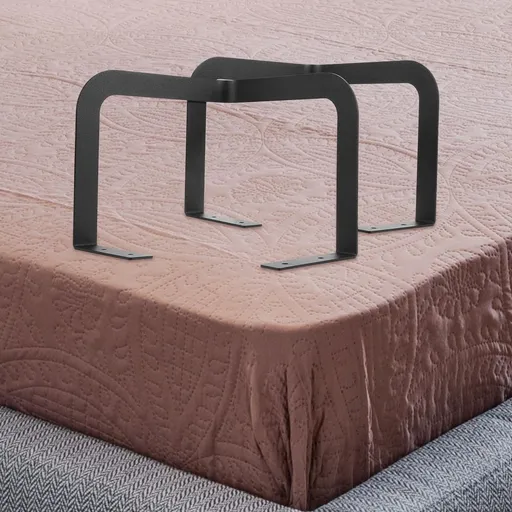 1Set Metal Mattress Slide Stopper Bed Frame Mattress Holder Black Bedding Accessory