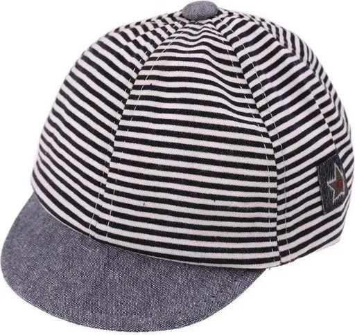 Adjustable Baby Cap Blue and White