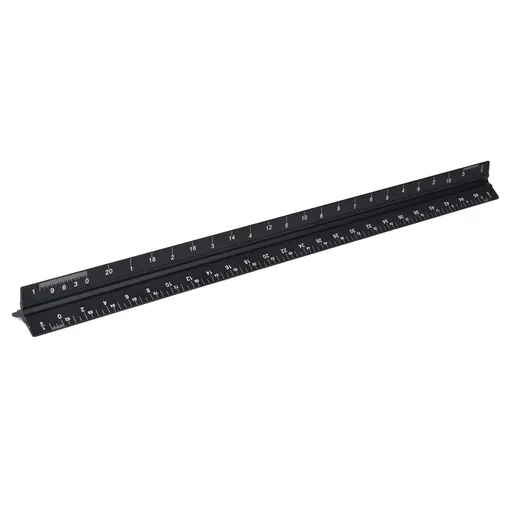 Triangular Ruler Aluminum Alloy Material Clear Reading Engraved Marking Durable Wearable Measuring Tools for DrawingSmall Scale Ruler