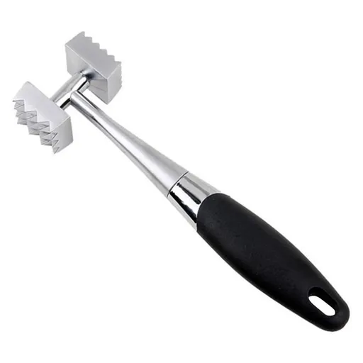 Dual-Sided Nails Meat Mallet Heavy Duty Meat Hammer with Comfortable Grip Handle for Steak Chicken Fish Maximize Food Flavor