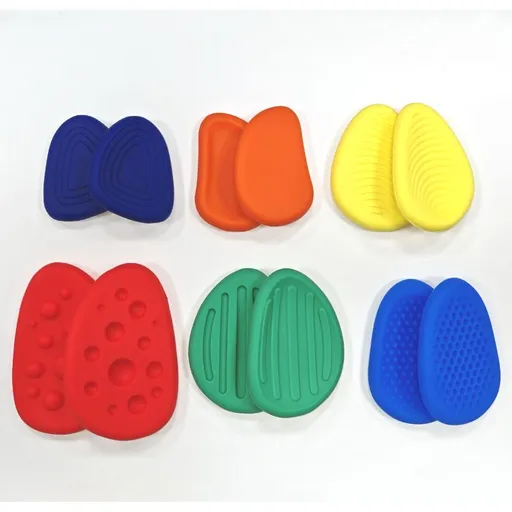 Sensory Stone for Kids: 12 Pack Textured Soft Worry Stone for Autism Kids Calming - Stress Toys for Students Anxiety Relief - Small Prizes Toys