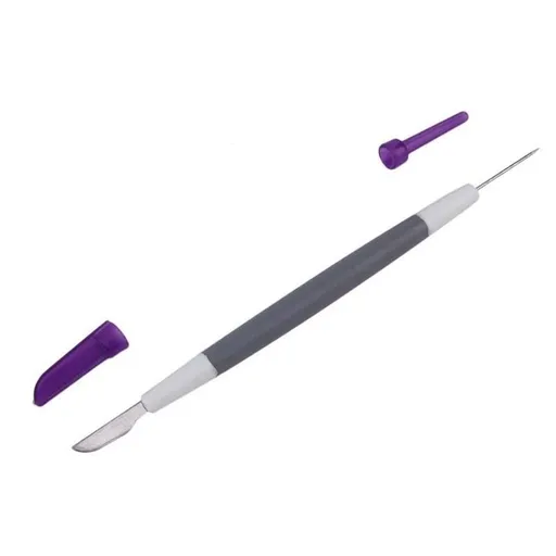 3-Piece Fondant and Gum Paste Tool Set - It Includes a Standard Ball Tool, Quilting/Stitching Tool and Cutting Blade/Pick Tool