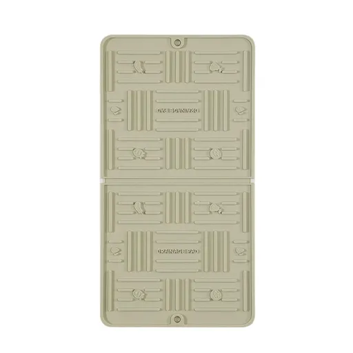 Countertop Drying Pad Tidy Counter Mat Sure for Drain Described Convenient Foldable Heat Resistant Silicone Kitchen Spill Green