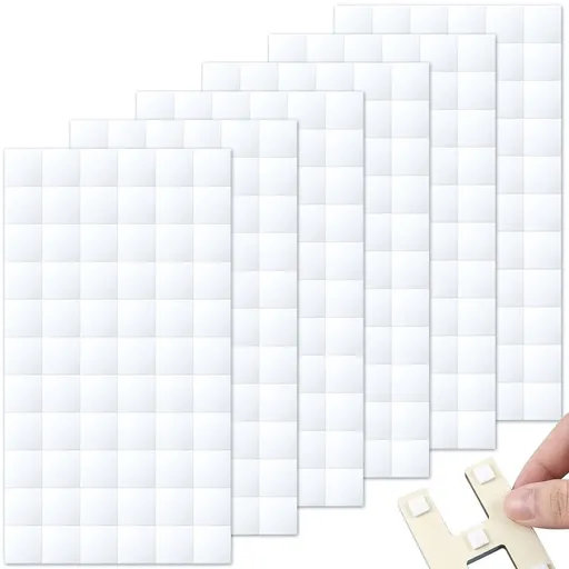 396 Pcs Adhesive Foam Squares,0.47In Double Sided Tape Mount Stickers,Sticky Precut Foam Squares for Crafts,Scrapbook Essentials for Diy Card Making and Invitations,White