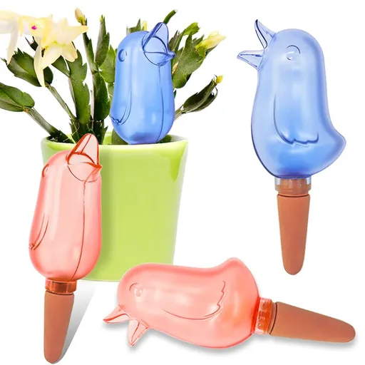 4 Pcs Self Watering Spike Globes Devices Plant Waterer Planter Automatic Dripper Irrigation Water Stakes for Indoor Outdoor