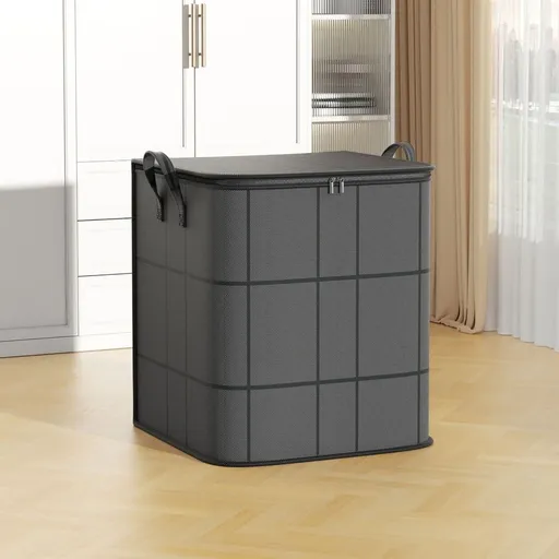 Large Blanket Storage Bags, Foldable Comforter Storage With Reinforced Handles And Lids, Clothes Storage Containers For Bedding, Pillow, Sheet, Storage Bin