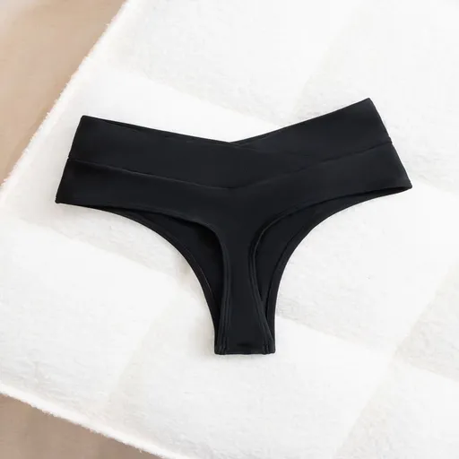 Sexy Cross Bikini Bottoms Thong For Women - Black - Xl