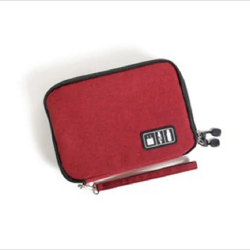 HD-WISS Travel Digital Storage Bag 600D Oxford Small size wine red