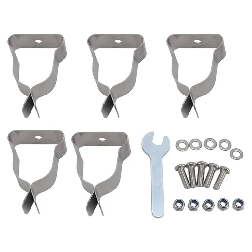 Window Well Cover Spring Clamp Heavy Duty Cold Rolled Steel Zinc Plated Window Well Cover Hardware Kit