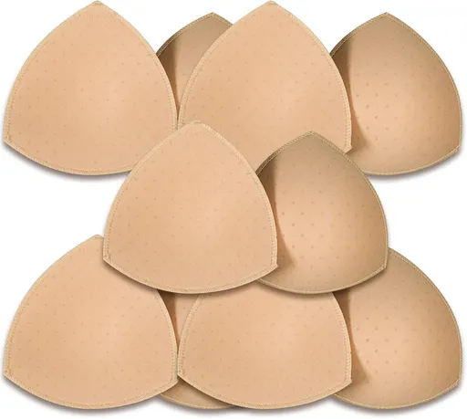 Bra Pads Insert 5 Pairs. Bra Pads Breathable Dcup