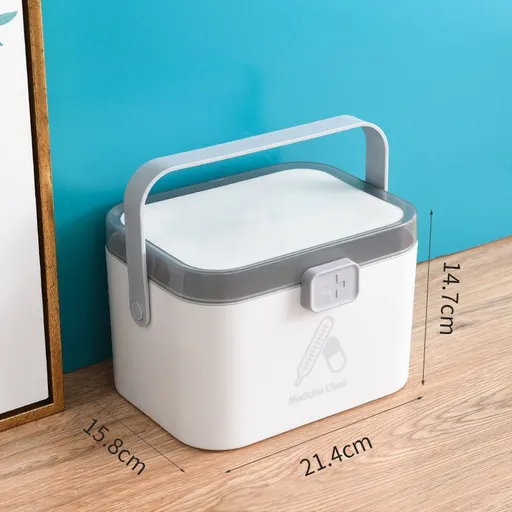 Box First Aid Carrying Case Medicine Tin Family First Medication Storage Organizer First Aid Organizers Travel First Aid Kit